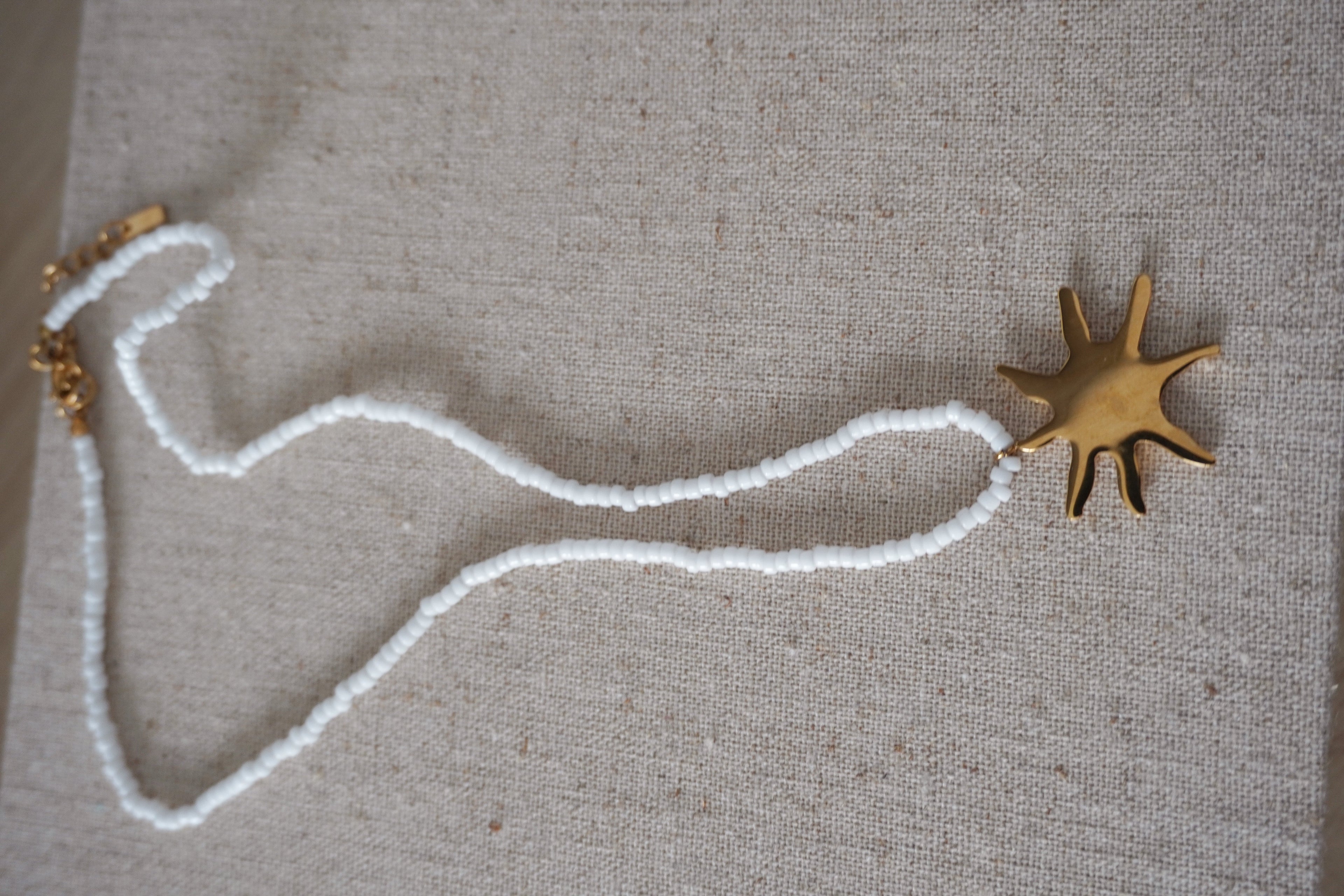 “Sunseeker” beaded necklace