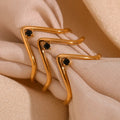 “Cosmo” black stone ring