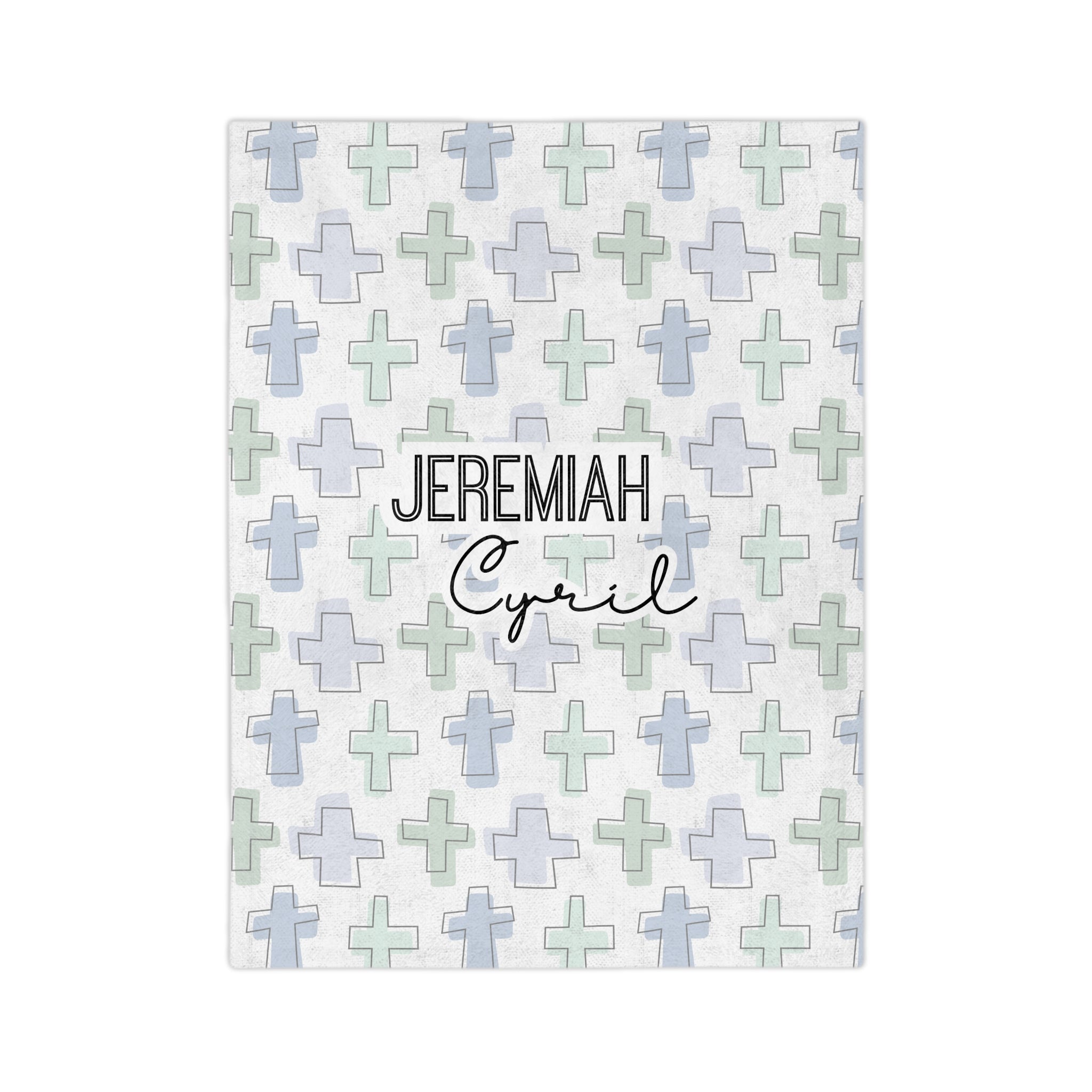 Personalized Rooted in Faith Minky Blanket