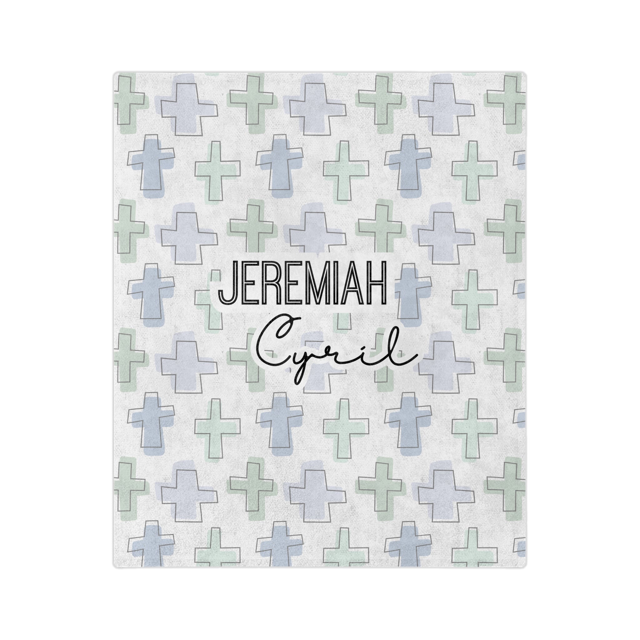 Personalized Rooted in Faith Minky Blanket