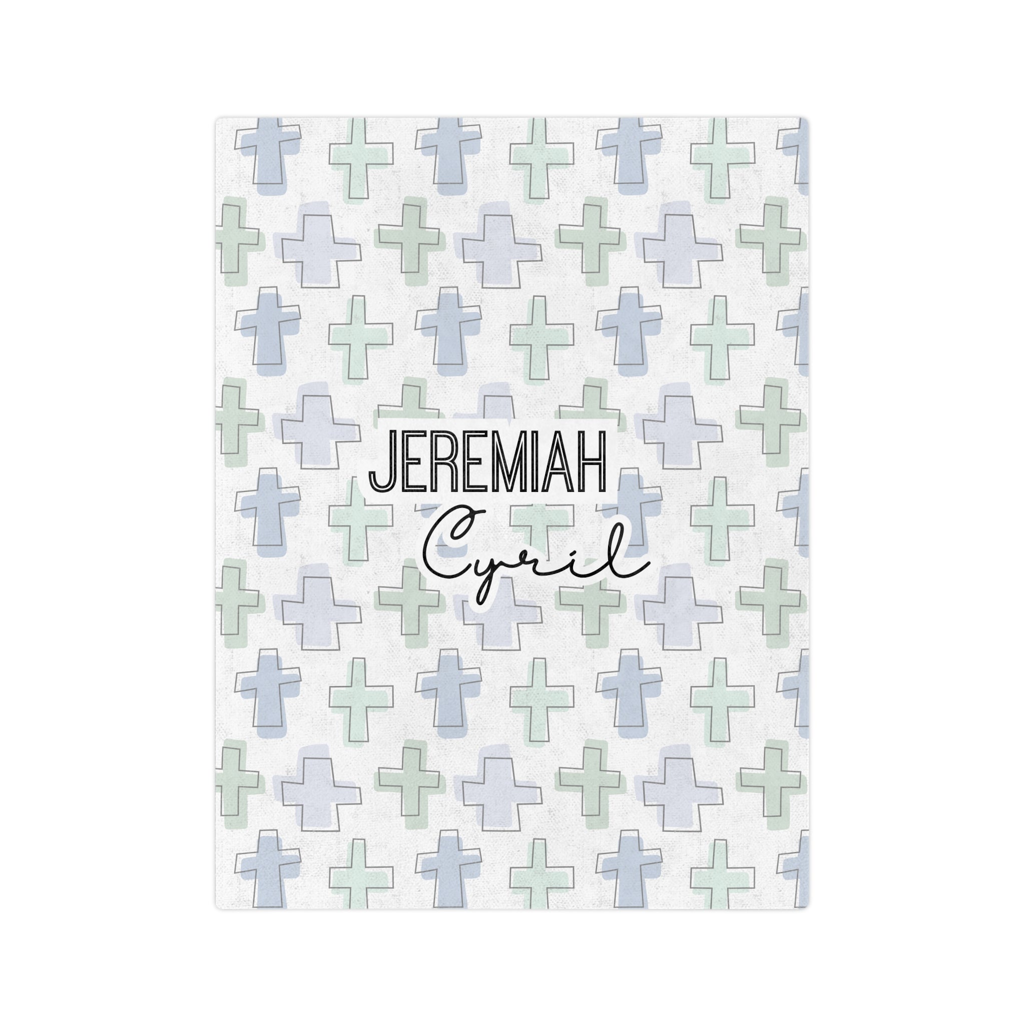 Personalized Rooted in Faith Minky Blanket