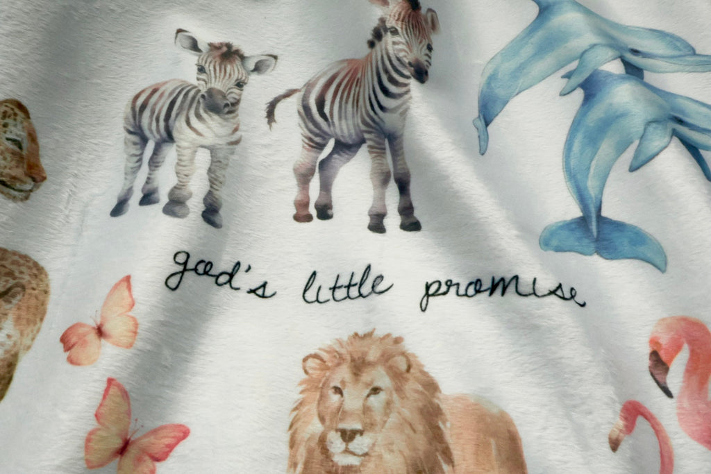 God's Little Promise Sherpa Blanket