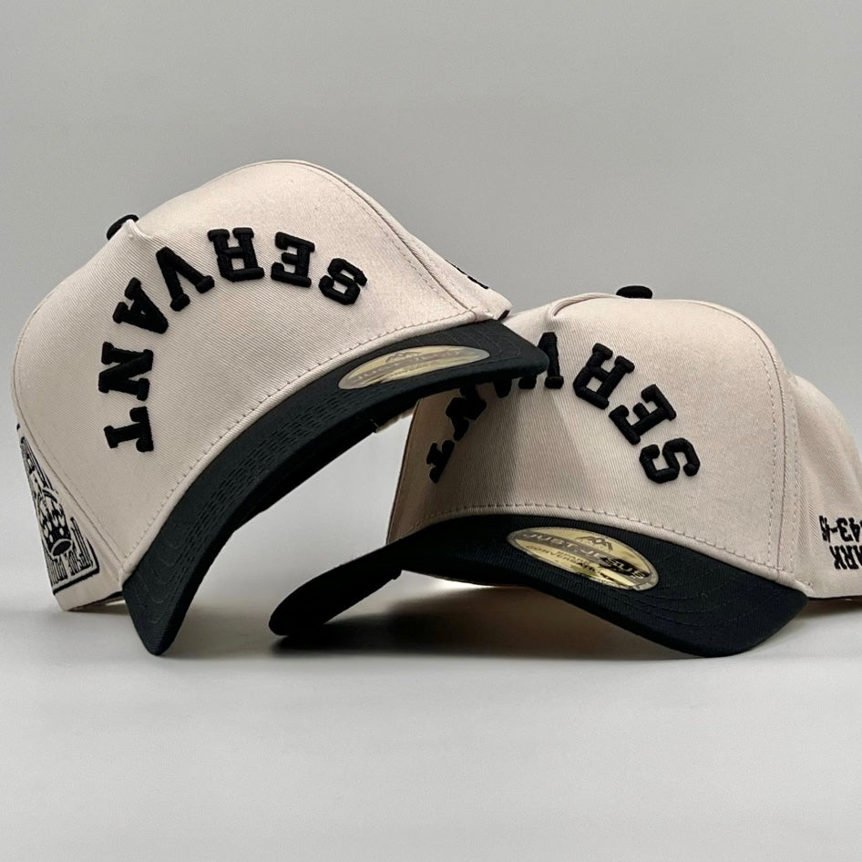 [PRE-ORDER - SHIPS APRIL 8TH] ‘SERVANT’ Premium SnapBack - Cream/Black