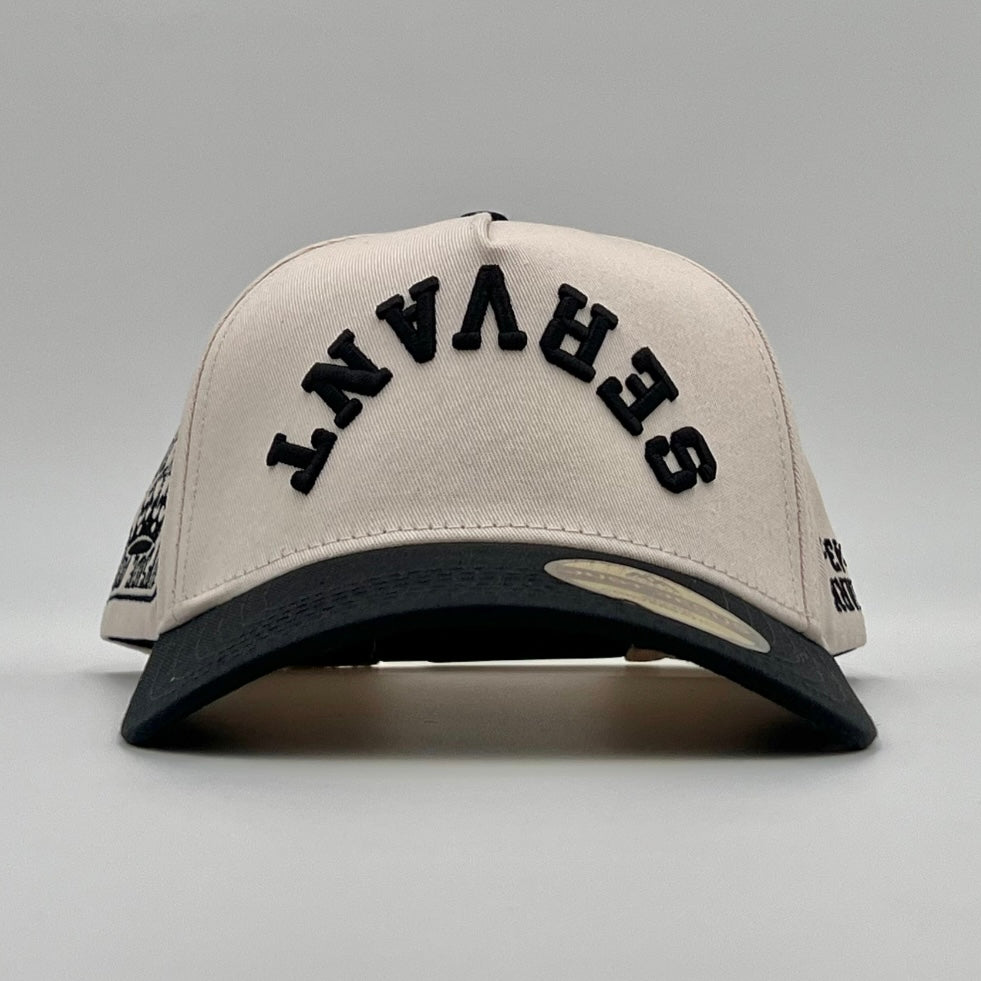 [PRE-ORDER - SHIPS APRIL 8TH] ‘SERVANT’ Premium SnapBack - Cream/Black